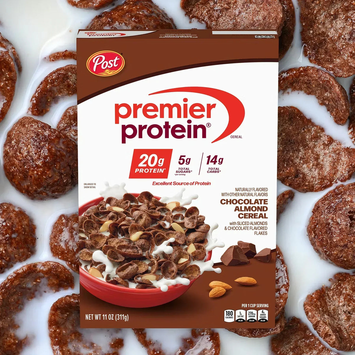 Chocolate Almond Protein Cereal(Pack of 4)